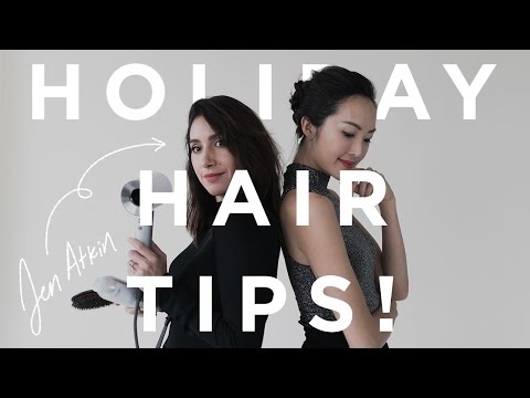 4 DIY Holiday Hairstyles | Chriselle Lim ft. Jen Atkin - UCZpNX5RWFt1lx_pYMVq8-9g