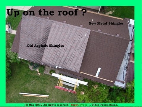 Up on the Roof. Quad Aerial's of Metal Shingle installation. - UCvPYY0HFGNha0BEY9up4xXw