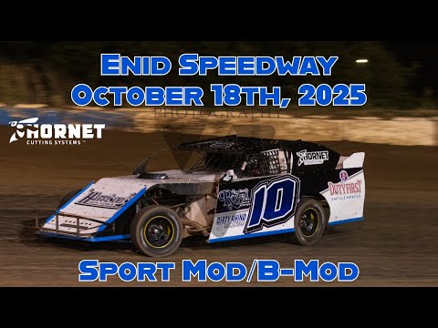 Enid Speedway Sport Mod/B-Mod 10/18/2025 #10 Alex Wiens - dirt track racing video image