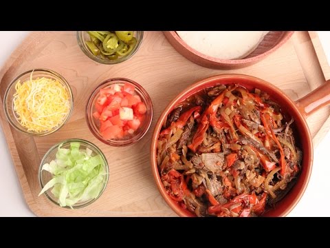 Crock Pot Beef Fajitas Recipe - Laura Vitale - Laura in the Kitchen Episode 877 - UCNbngWUqL2eqRw12yAwcICg