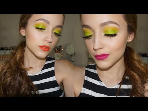 Lime Green Makeup Tutorial + 3 Lip Options! - UC8v4vz_n2rys6Yxpj8LuOBA