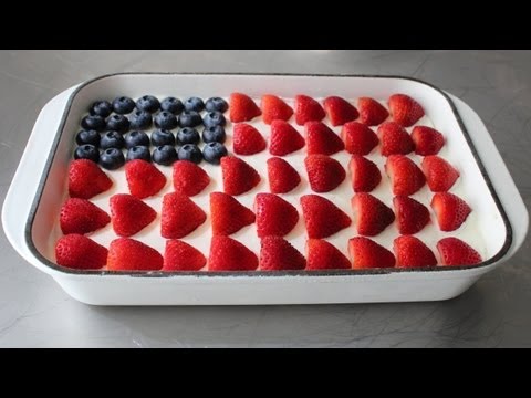 No-Bake Cheesecake Flag Cake -- 4th of July Flag Cake - UCRIZtPl9nb9RiXc9btSTQNw