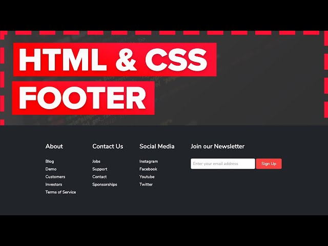 How To Make a Footer On Your Website - creatingwebsuccess.com