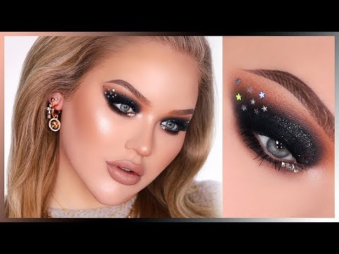 SPARKLY BLACK NYE SMOKEY EYES In-Depth Makeup Tutorial - UCzTKskwIc_-a0cGvCXA848Q