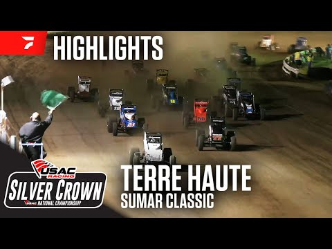 Sumar Classic | USAC Silver Crown at Terre Haute Action Track 10/6/24 | Highlights - dirt track racing video image