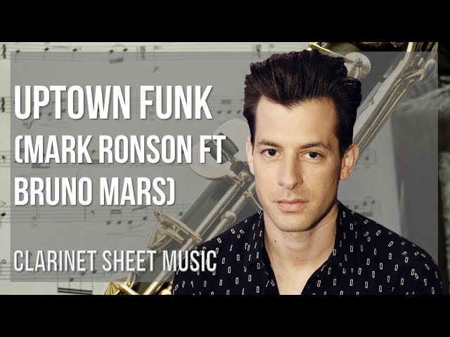 Uptown Funk: Free Printable Clarinet Music Sheet with Notes