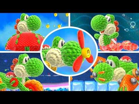 Poochy & Yoshi’s Woolly World - All Transformations Gameplay - UC-2wnBgTMRwgwkAkHq4V2rg