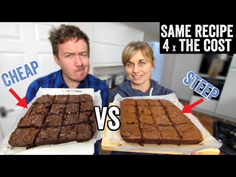 Chocolate Brownies - Cheap vs Steep