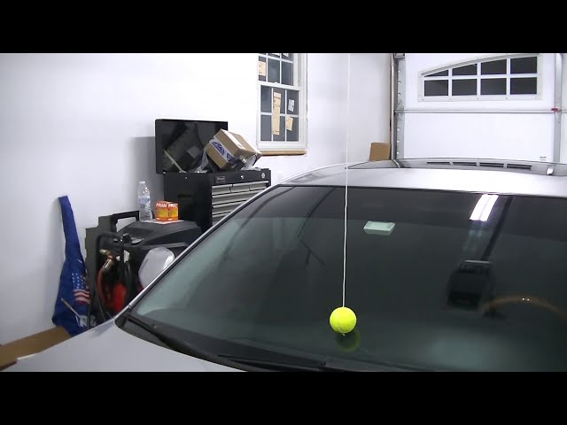 How to Hang a Tennis Ball for Parking