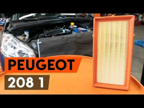 How to replace the air filter of the Peugeot 208
