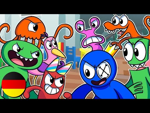 HYPE & TREND! DIE RAINBOW FRIENDS VS GARTEN OF BAN BAN!? - Friday Night Funkin Animation