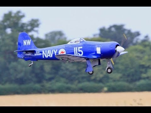 BLACKHORSE MODELS RC SEAFURY - SAITO 60cc 3 CYL RADIAL - MARK FAGAN AT RAF TIBENHAM FLY- IN - 2018 - UCMQ5IpqQ9PoRKKJI2HkUxEw