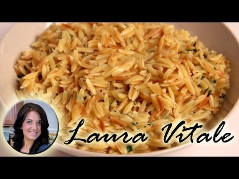 Buttery Parmesan Orzo Recipe - Laura Vitale - Laura in the Kitchen Episode 306 - UCNbngWUqL2eqRw12yAwcICg