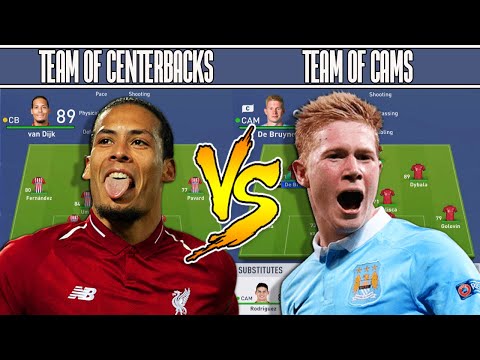 Team of CBs vs Team of CAM's | FIFA 19 TOURNAMENT OF POSITIONS GAME 3