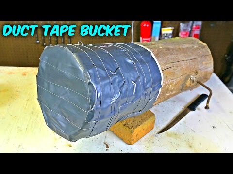 DIY Duct Tape Bucket - Survival Hack - UCe_vXdMrHHseZ_esYUskSBw