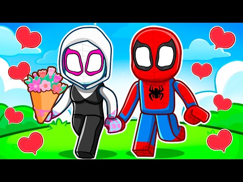 Spiderman Goes on 100 Dates with GWEN STACY in Roblox!