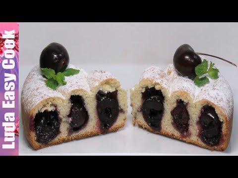 СПИРАЛЬНЫЙ ПИРОГ С ЧЕРЕШНЕЙ Очень Нежный и Вкусный | Cherry Pie Recipe - UCwZ6TJuh2PsR83k5PkkQx4A