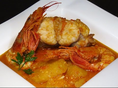 Receta Suquet de rape y gambas - Recetas de cocina, paso a paso, tutorial - UC5ONfXPjWgqElh0NZaRJ1tg