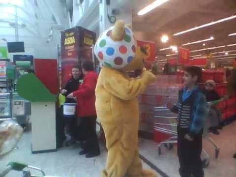 Pudsey Bear in ASDA