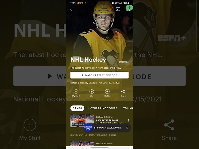 Is NHL on Hulu?