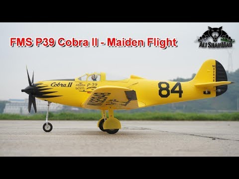 FMS P39 Cobra II Electric RC Racing Plane Maiden Flight - UCsFctXdFnbeoKpLefdEloEQ