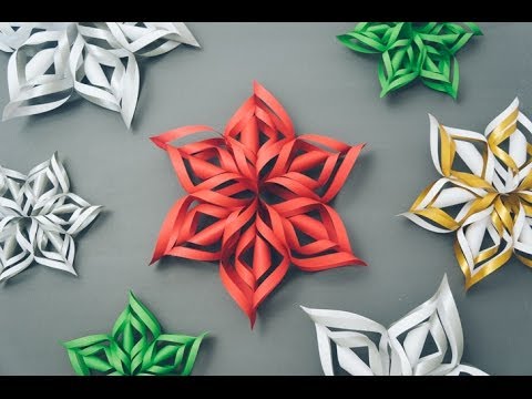 3D Paper Snowflake Tutorial - UCSFXVY6lxmxYfHlLBGFwuEg