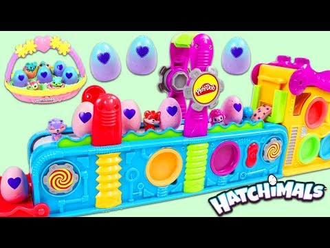 Making Hatchimals Surprise Eggs with Magic Play Doh Mega Fun Factory Playset! - UClkUrNgGC4BD6pWURJbM9MQ