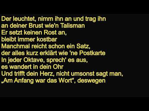 Sido, Kool Savas - Jedes Wort ist Gold wert Lyrics