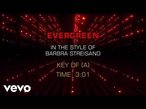 Barbra Streisand - Evergreen (Karaoke) - UCQHthJbbEt6osR39NsST13g