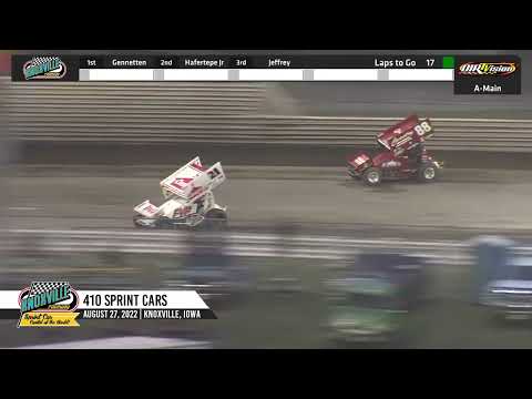 Knoxville Raceway 410 Highlights #1 / August 27, 2022 - dirt track racing video image