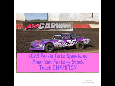 Perris Auto Speedway American Factory Stock Main 10-28-23 Well &amp; Sons Racing and Carnish Racing - dirt track racing video image