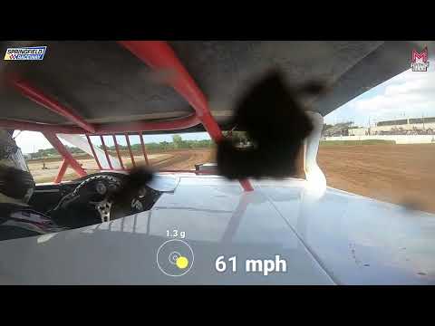 #79A Cody Arnett - Midwest Mod - 6-29-2024 Springfield Raceway - In Car Camera - dirt track racing video image