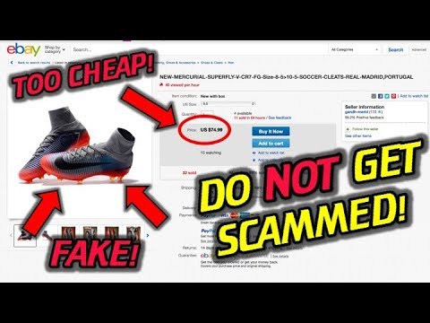 DON'T GET SCAMMED! - Shopping For Soccer Cleats On EBAY - Good or Bad Idea? - UCUU3lMXc6iDrQw4eZen8COQ