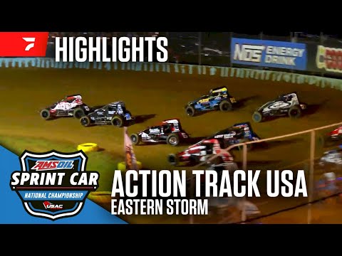 𝑯𝑰𝑮𝑯𝑳𝑰𝑮𝑯𝑻𝑺: USAC AMSOIL National Sprint Cars | Action Track USA | June 22, 2025 - dirt track racing video image