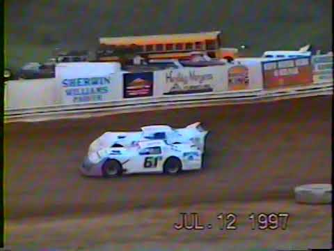 Hidden Valley Speedway July 12th, 1997 Late Model King of the Hill - dirt track racing video image