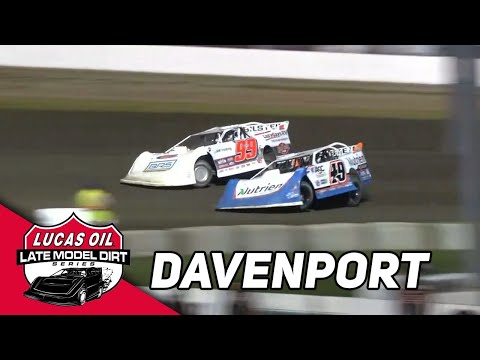 Davenport Goes For Win At Davenport | Lucas Oil Late Models at Davenport Speedway - dirt track racing video image