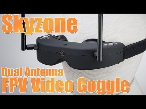 Skyzone Dual Antenna FPV Video Goggle - HeliPal.com - UCGrIvupoLcFCW3CIKvfNfow