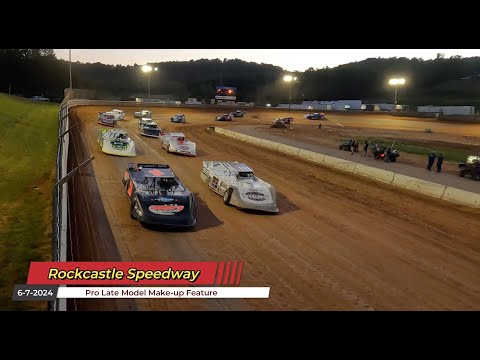 Rockcastle Speedway - Pro Late Model Make-up Feature - 6/7/2024 - dirt track racing video image