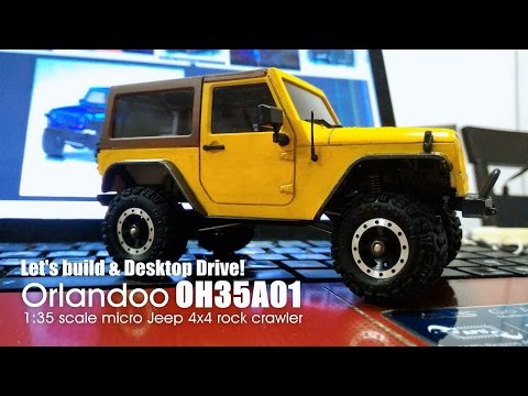 Orlandoo OH35A01 Micro Jeep 1:35 rock crawler - Let's build & desktop drive! - UC7jd-JN3RitkYxALS7ZOnhA