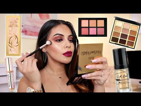 DRUGSTORE FALL MAKEUP TUTORIAL: SMOKEY EYES + BERRY LIPS | JuicyJas - UCqTR5f7YkGro3cPv23SqcqQ