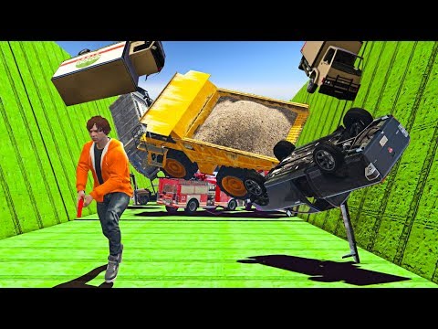 1% CHANCE TO SURVIVE THIS VEHICLE AVALANCHE! (GTA 5 Funny Moments) - UCfLuMSIDmeWRYpuCQL0OJ6A