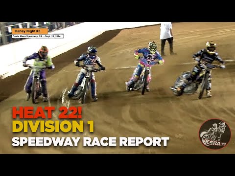 Race for the SEMI! HEAT 22 RND 3! Harley Night 3! Costa Mesa Speedway #racing #racereport #dirtbike - dirt track racing video image