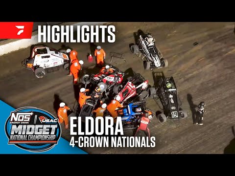 𝑯𝑰𝑮𝑯𝑳𝑰𝑮𝑯𝑻𝑺: USAC NOS Energy Drink National Midgets | Eldora Speedway | 4-Crown Nationals | 9/21/2024 - dirt track racing video image