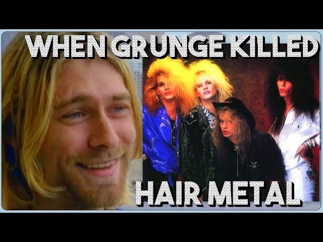 grunge music was largely a reaction to: the hair metal scene of the 1980