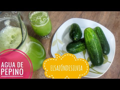 Como preparar una Fresca Agua de Pepino con Limón - ElSazóndeSilvia - UC3kH34ylNoI84OZPud79TFw