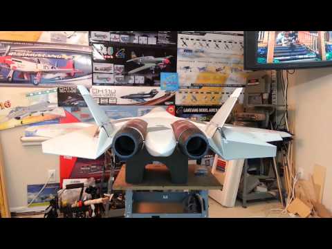 LX Models / Banana Hobby T-50 PAK FA Thrust Vector System demo By: RCINFORMER - UCdnuf9CA6I-2wAcC90xODrQ