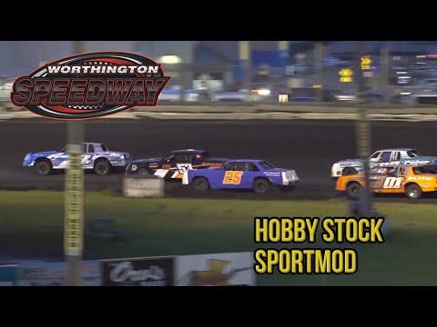 Hobby Stock &amp; Sportmod | Worthington Speedway | 6-4-2022 - dirt track racing video image