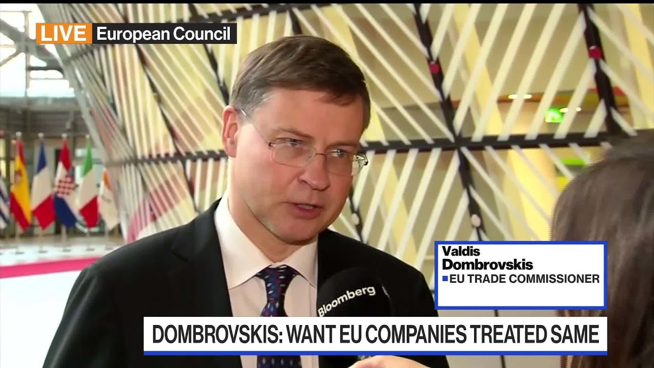 EU Companies Seek ‘Fairness’ in US Business: Dombrovskis