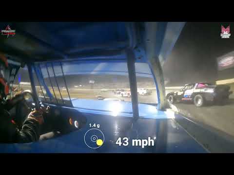 #58 Larrett Daniels - Pure Stock - 3-23-2024 Arrowhead Speedway - In Car Camera - dirt track racing video image