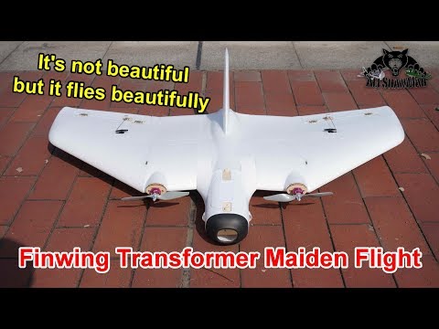 Finwing Transformer Long Range FPV Flying Wing Maiden Flight Testing - UCsFctXdFnbeoKpLefdEloEQ